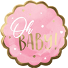 Folieballon SuperShape Oh Baby Roze - 55 cm